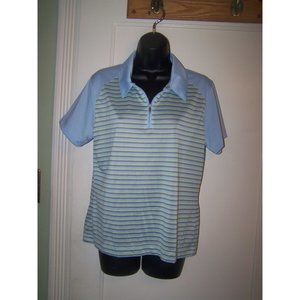 Nike Golf Top Shirt Polo Blue L 12-14 Active Wear